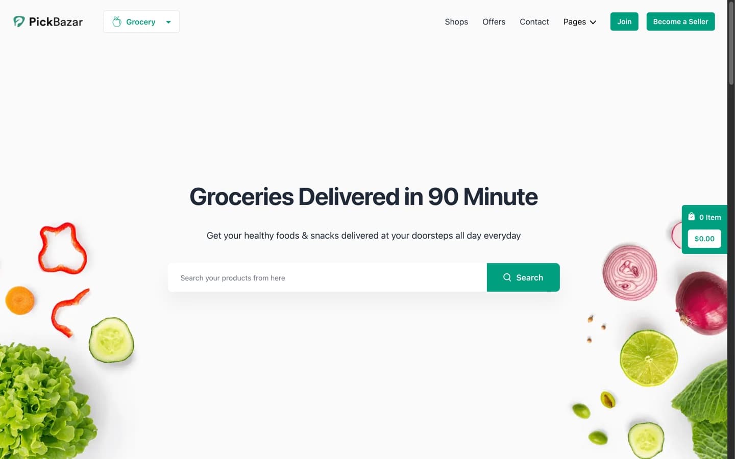 PickBazar preview